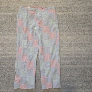 Vineyard Vines Mens 36 X 27- 32 Seersucker Pants Nautical Color block